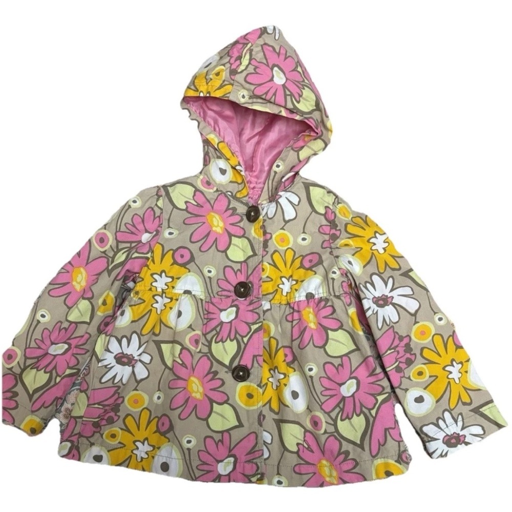 Floral Kids Hooded Cape